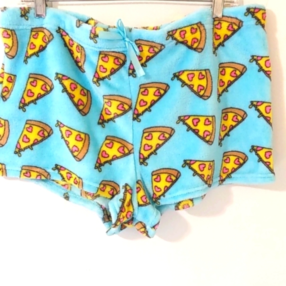 PIZZA PARTY COMFY COZY LOUNGE PAJAMA SHORTS SIZE 3X NWOT